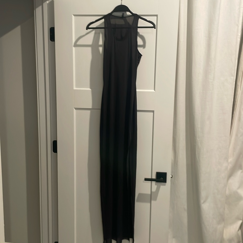 Skims sheer swimsuit coverup with side slit